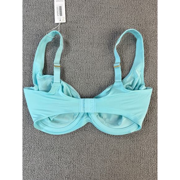 NWT CUUP The Scoop Micro Bra Underwire Aqua Blue Size 34F - Picture 2 of 6